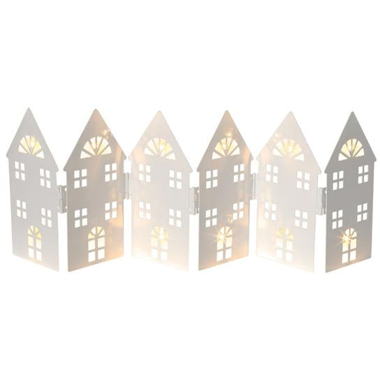 Świąteczne składane domki metalowe z diodą  12 LED FAST