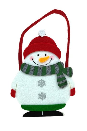 Świąteczny koszyk z filcu - Śnieżny bałwanek Inna marka