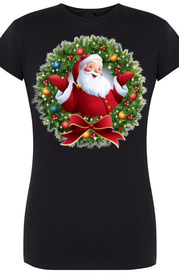 Świąteczny Mikołaj Damski T-Shirt Nadruk r.XL Inna marka
