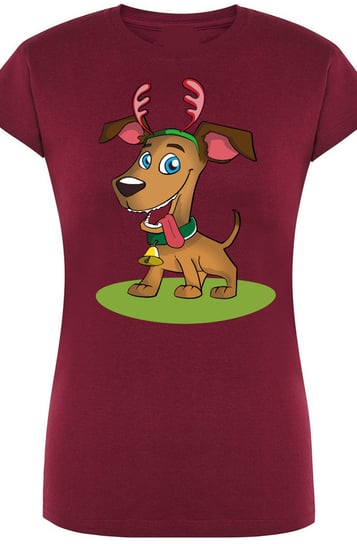 Świąteczny Pies Damski T-shirt Prezent Rozm.XXL Inna marka