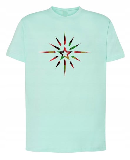 Świąteczny T-Shirt męski Kraciasta Gwiazda XS Inna marka