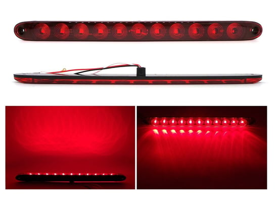 Światła hamowania, przeciwmgielne, pozycja LED czerwone motoLEDy
