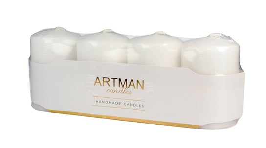 Świeca ARTMAN 4-Pack Mat, biała Artman