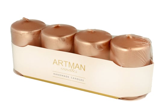 Świeca ARTMAN 4-Pack Metalic, rose gold Artman
