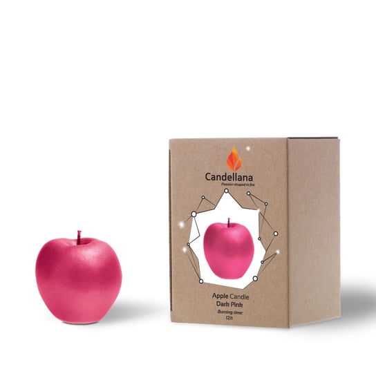 Świeca Candellana Apple Dark Pink Candellana