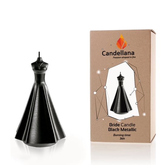 Świeca Candellana Bride Black Metallic Candellana