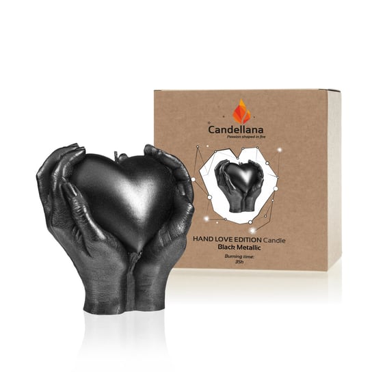 Świeca Candellana Hand Love Edition Black Metallic Candellana