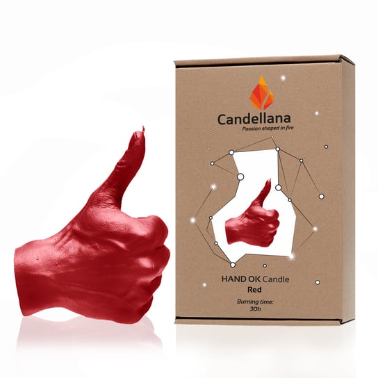 Świeca Candellana Hand OK Universal, Red Candellana