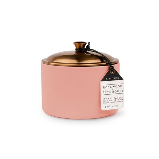 Świeca Ceramiczna 'Hygge' Różowa - Palisander + Paczula 141G | Paddywax Inna marka