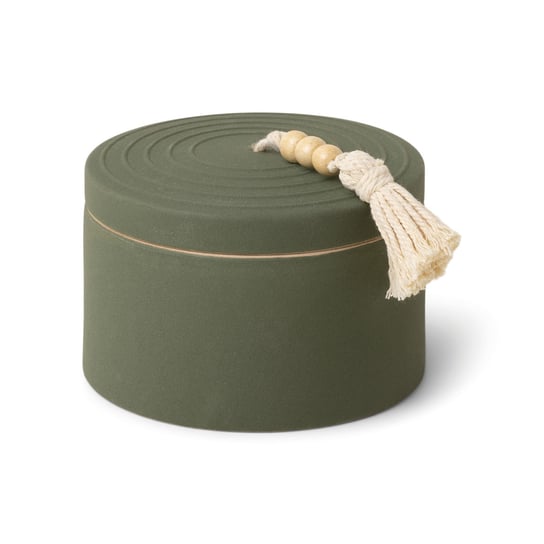 Świeca Ceramiczna Z Wieczkiem I Zawieszką Z Koralików 'Cypress & Fir' 283G Ciemnozielona | Paddywax Inna marka