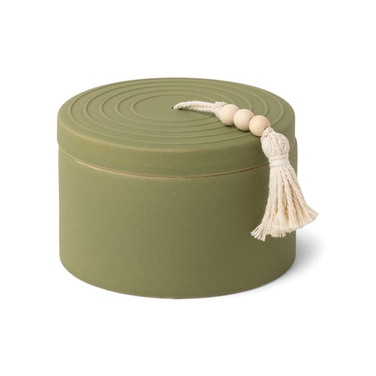 Świeca Ceramiczna Z Wieczkiem I Zawieszką Z Koralików 'Cypress & Fir' 283G Zielona | Paddywax Inna marka