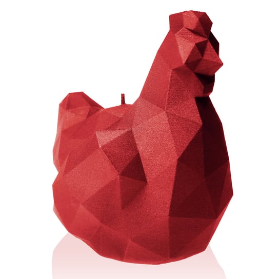 Świeca Chicken Low-Poly Red Small Candellana