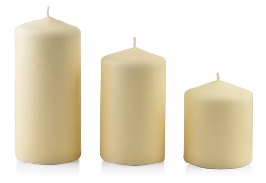 Świeca Classic Candles Walec Mały 8Xh10Cm Kremowa Mondex