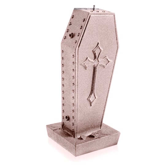 Świeca Coffin with Cross Rose Gold Candellana