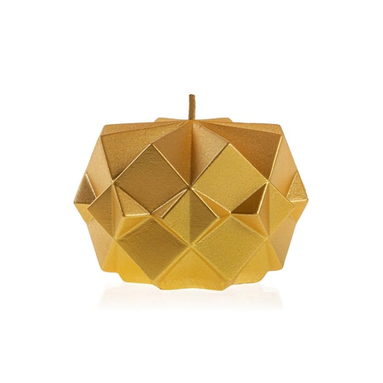 Świeca dekoracyjna nowoczesna geometryczna Spikes Classic Gold Candellana