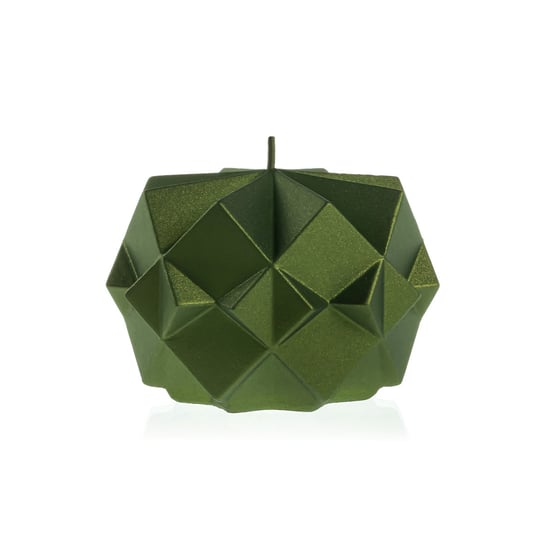 Świeca dekoracyjna nowoczesna geometryczna Spikes Dark Green Candellana