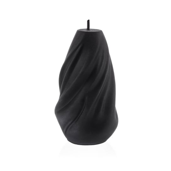 Świeca dekoracyjna nowoczesna kręcona świderek Soft Twist Black Matt Medium Candellana