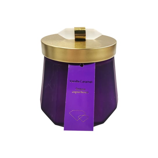 Świeca fiolet vanilla caramel Empik