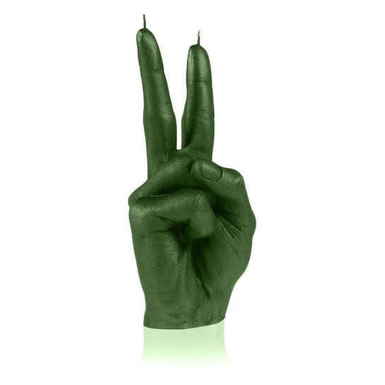 Świeca Hand PEACE Dark Green Inny producent