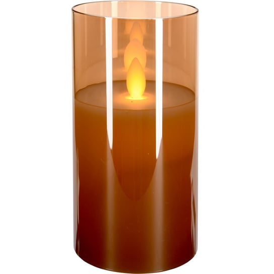 Świeca LED z efektem ruchomego płomienia, szkło, 17 cm Home Styling Collection