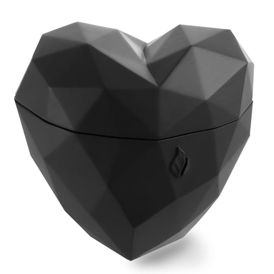 Świeca Lizzio Heart Low Poly Black Matt Lizzio