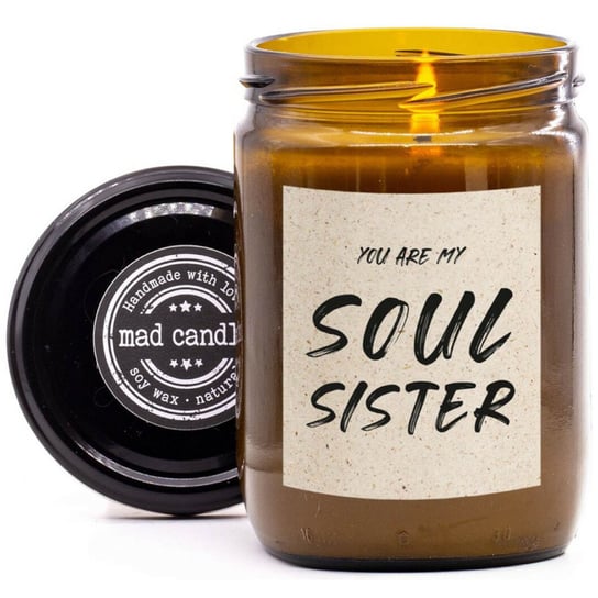 Świeca na prezent sojowa zapachowa Mad Candle 360 g You Are My Soul Sister Inna marka
