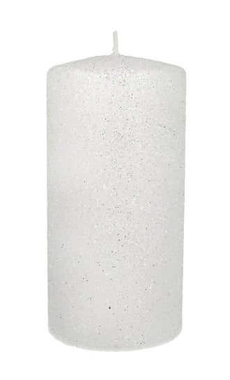 Świeca ozdobna ARTMAN Glamour, biała, 10x7 cm Artman