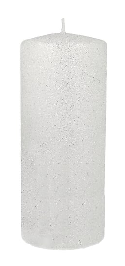 Świeca ozdobna ARTMAN Glamour, biała, 18x7 cm Artman