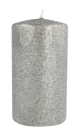 Świeca ozdobna ARTMAN Glamour, srebrna, 10x7 cm Artman