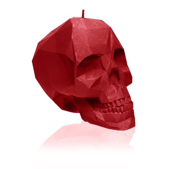 Świeca Skull Low-Poly Red Small Inny producent