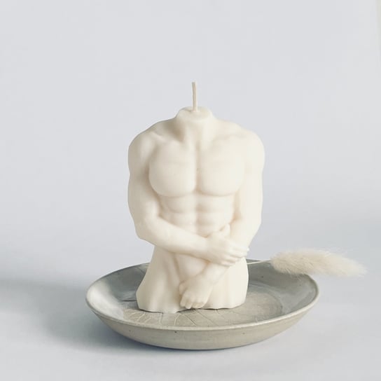 Świeca sojowa dekoracyjna Body Mężczyzna Naturalnie Candle And Wax