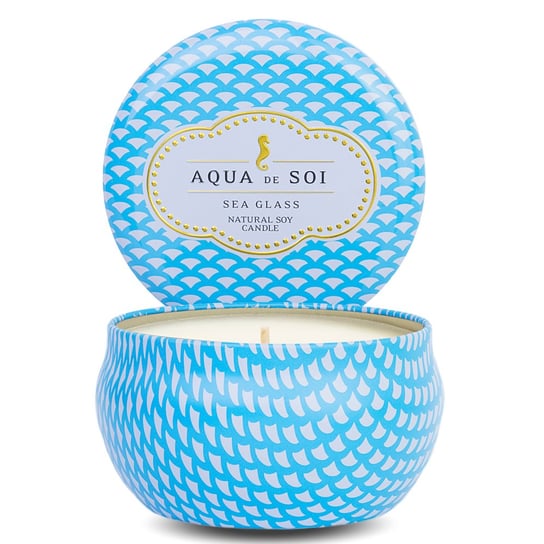 Świeca sojowa Eko Aqua de Soi Sea Glass średnia morski Aqua de Soi