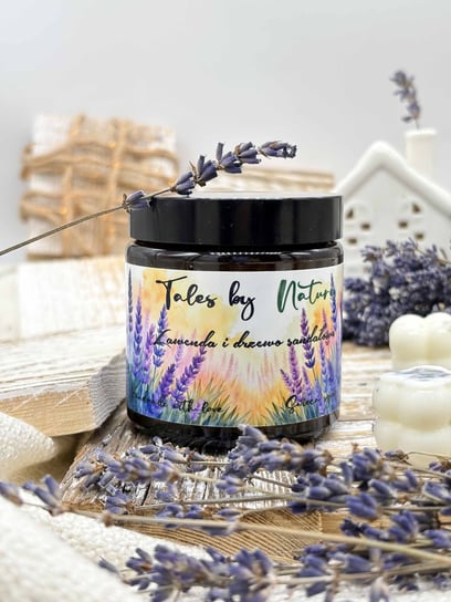 Świeca sojowa Lawenda i drzewo sandałowe 120 ml Tales by Nature
