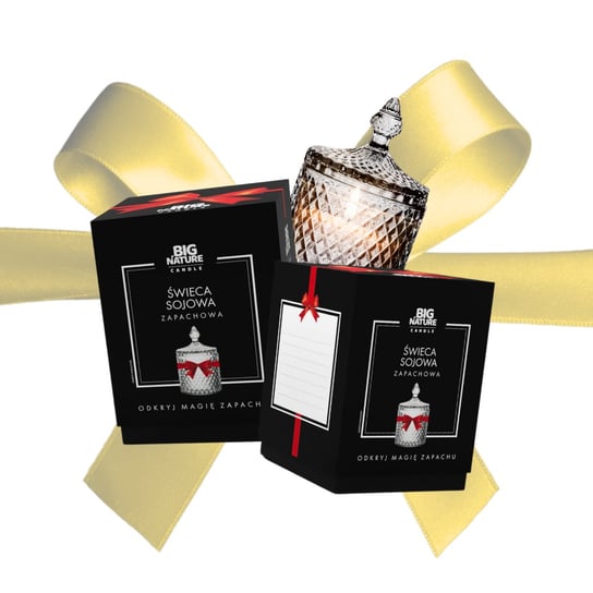 Świeca sojowa o zapachu WANILIA 485g PREZENTOWA - BIG NATURE CANDLE Big Nature