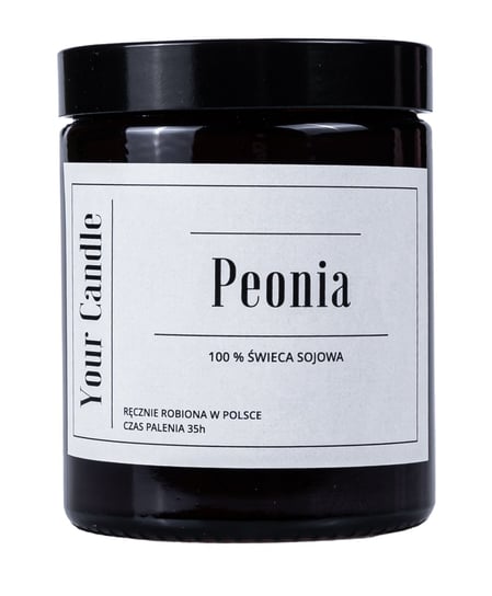 Świeca Sojowa Peonia 180 Ml - Your Candle Your Candle