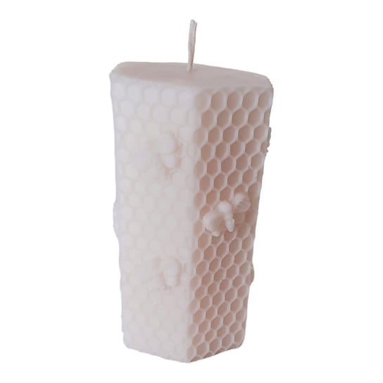 ŚWIECA SOJOWA PROSTA PILLAR PASIEKA 100% SOJOWA NATURALNA RĘKODZIEŁO NaaN Candle Handmade