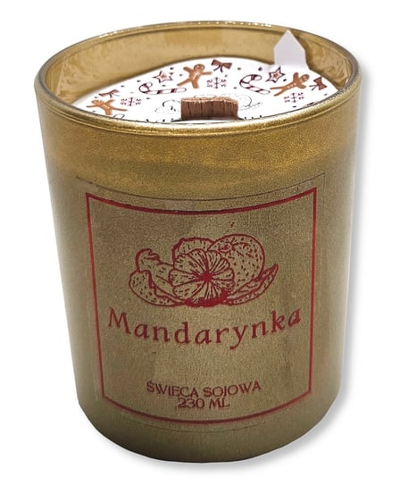 Świeca sojowa ręcznie wykonana zapach Mandarynka Prezent święta Mikołajki Inna marka
