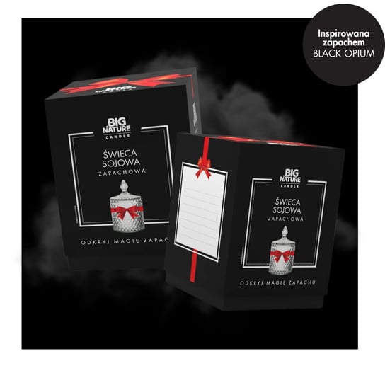 Świeca sojowa zap. insp. Black OPIUM 115g PREZENTOWA - BIG NATURE CANDLE Big Nature