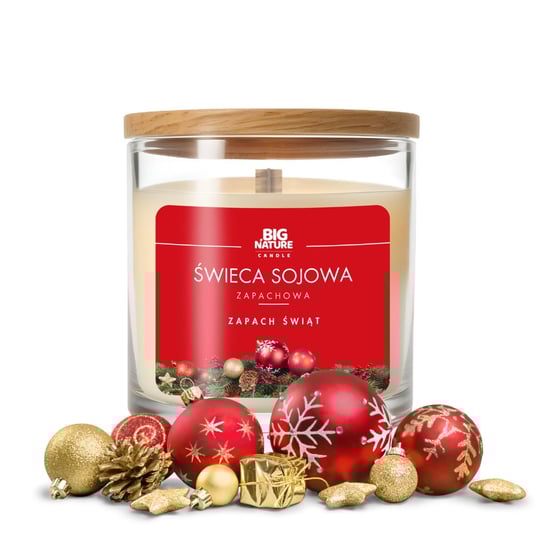 Świeca sojowa ZAPACH ŚWIĄT 150g - BIG NATURE CANDLE Big Nature