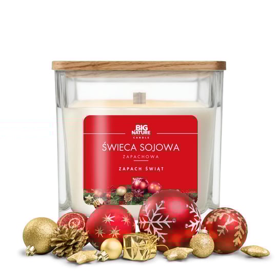 Świeca sojowa ZAPACH ŚWIĄT 205g - BIG NATURE CANDLE Big Nature
