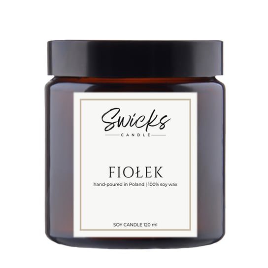 Świeca sojowa zapachowa FIOŁEK 120 ml Swicks