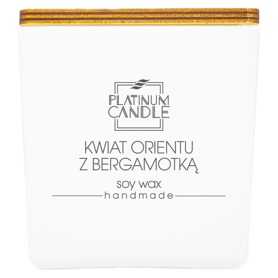 Świeca sojowa zapachowa KWIAT ORIENTU Z BERGAMOTKĄ 220g Platinum Candle