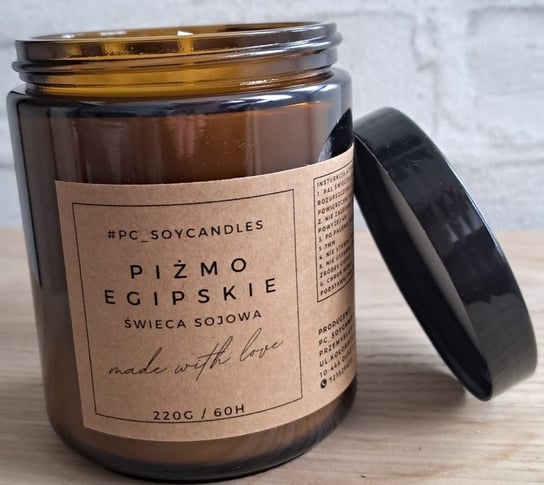 Świeca Sojowa Zapachowa Piżmo Egipskie 250ml 60h PC_soycandles