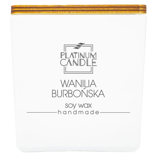 Świeca sojowa zapachowa WANILIA BURBOŃSKA 220g Platinum Candle