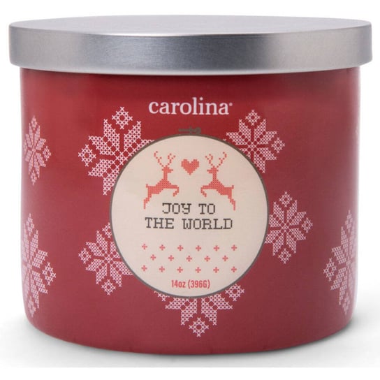 Świeca świąteczna sojowa zapachowa w szkle 3 knoty Colonial Candle 396 g - Joy To The World Inna marka
