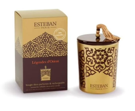 Świeca Zapachowa (180 G) Légendes D'Orient + Ceramiczna Przykrywka Esteban Esteban