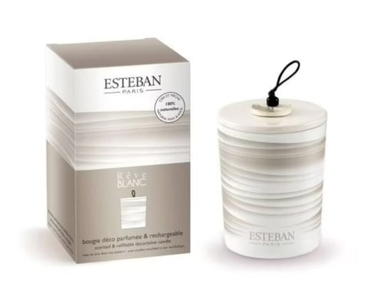Świeca Zapachowa (180 G) Rêve Blanc + Ceramiczna Przykrywka Esteban Esteban