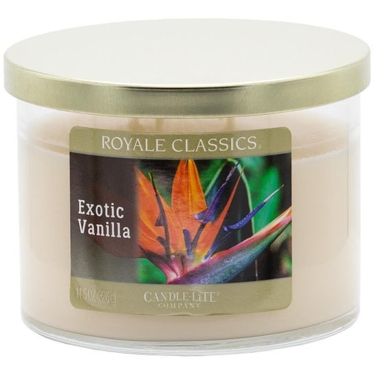 Świeca zapachowa 3 knoty Exotic Vanilla Candle-lite 326 g Inna marka
