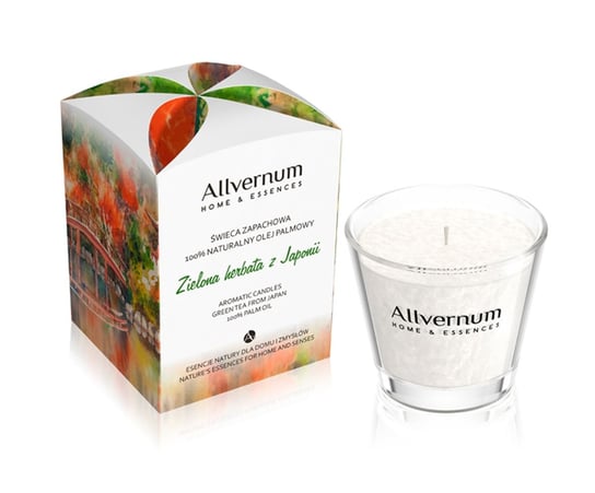 Świeca zapachowa Allvernum Zielona Herbata z Japonii, 170 g Allvernum