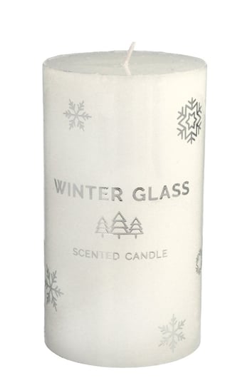 Świeca zapachowa ARTMAN Boże Narodzenie Winter Glass, biała, 13x7 cm Artman